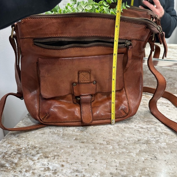 Brown leather purse 9x9 - Picture 2 of 6